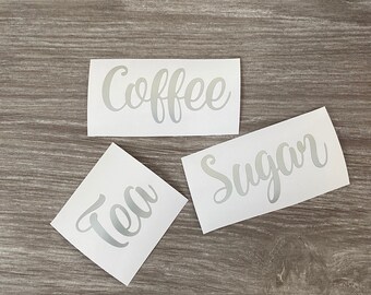tea coffee sugar labels uk