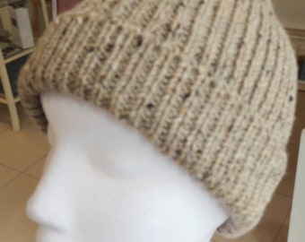 Irish Donegal wool beanie