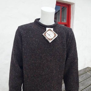 Ierse Donegal visserstrui van 100% Donegal Tweed-wol afbeelding 2