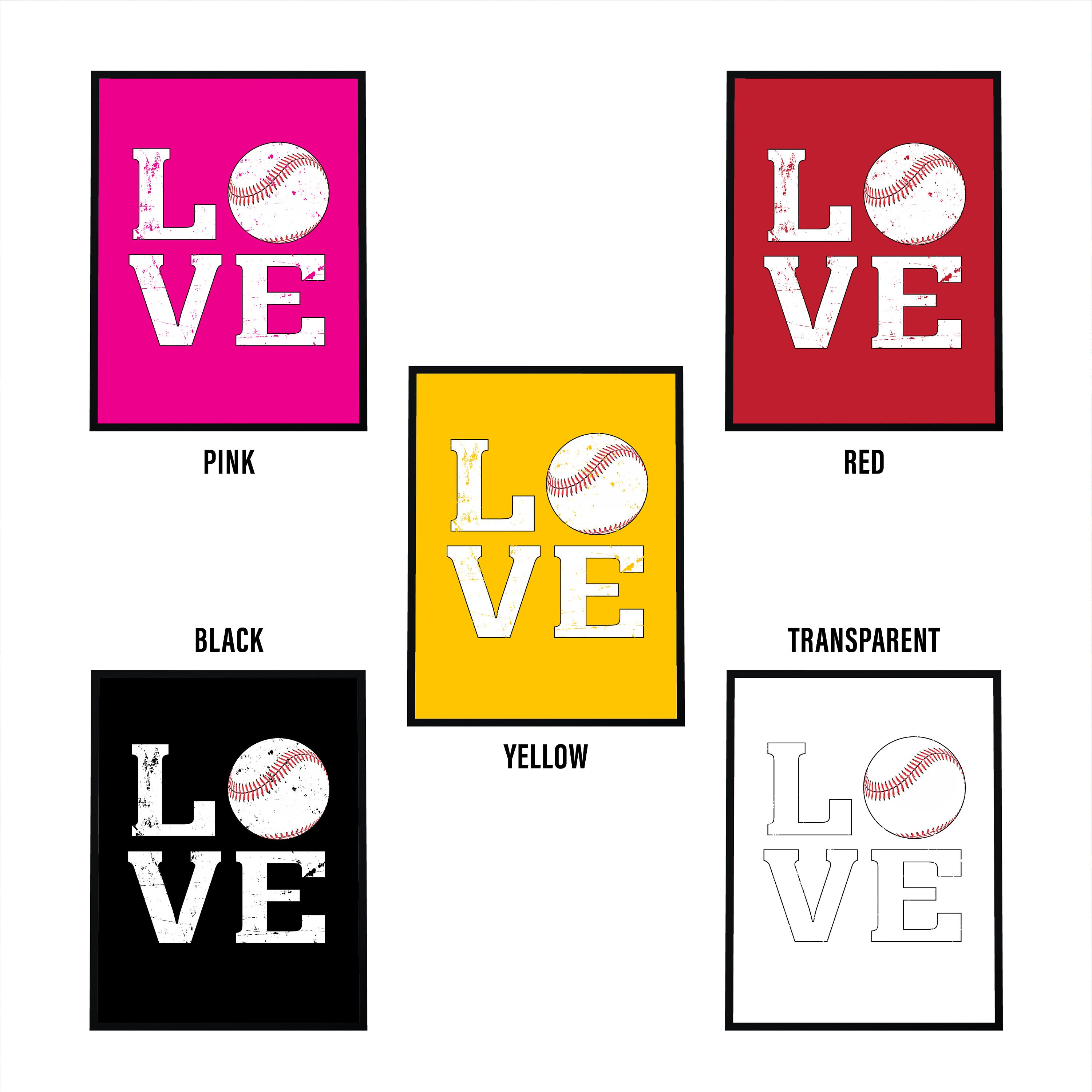 11X17 I Love Baseball Poster Softball Poster Dad Life Etsy