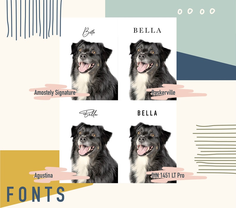 Digital Art Pet Memorial Custom Pet Portrait Custom Digital Pet Portrait Gift Custom Portrait Illustration Commission