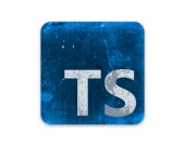 Distressed TypeScript Sticker