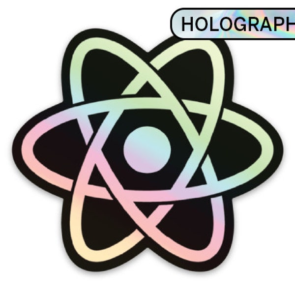 Holographic React Sticker