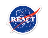 React/NASA Sticker