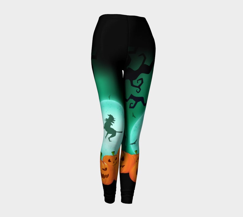Moon Witch Halloween leggings Halloween leggings women Etsy