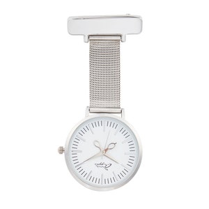 Annie Apple zilveren verpleegster verpleegsters schaar fob horloge
