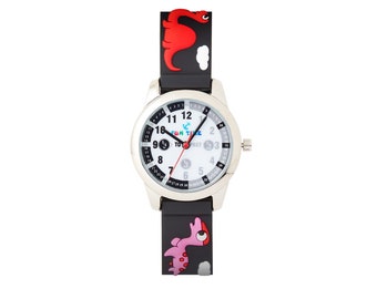 Fun Time Silicon Unisex Girls Boys Children's Dinosaur Family Kids Wrist Watch 3ATM