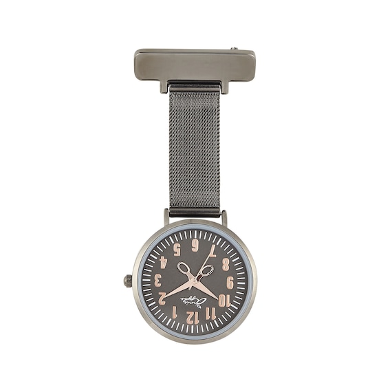 Buy Annie Apple Rose Gold grey Mesh Nurses Nurse Fob Watch Online