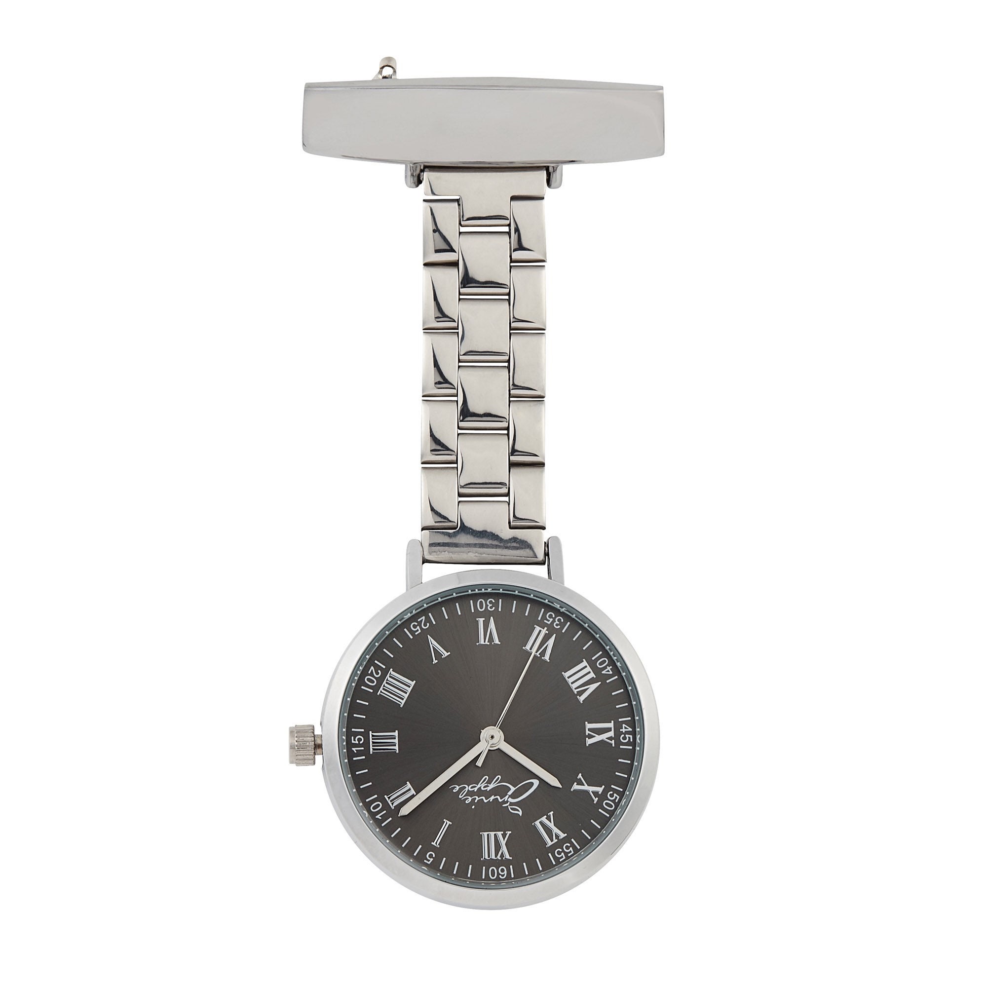 silver nurses fob watch
