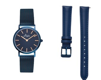 Metanoia Rose Gold/Blue Petite Interchangeable