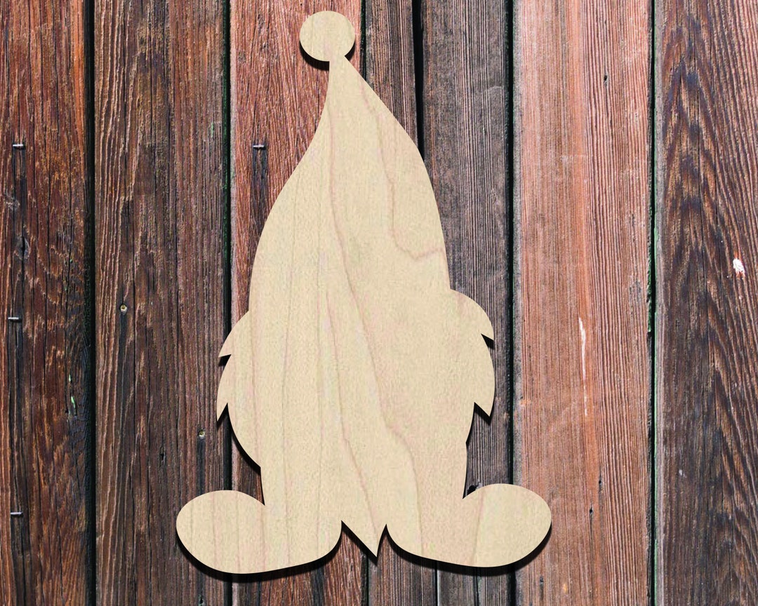 Gnome Cutout Christmas Gnome Wood Cutouts Wood Crafts - Etsy