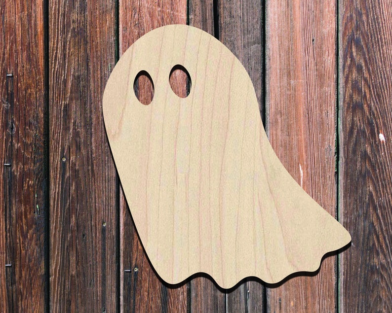 Ghost Cutout Halloween Wood Cutouts Wood Crafts DIY Etsy