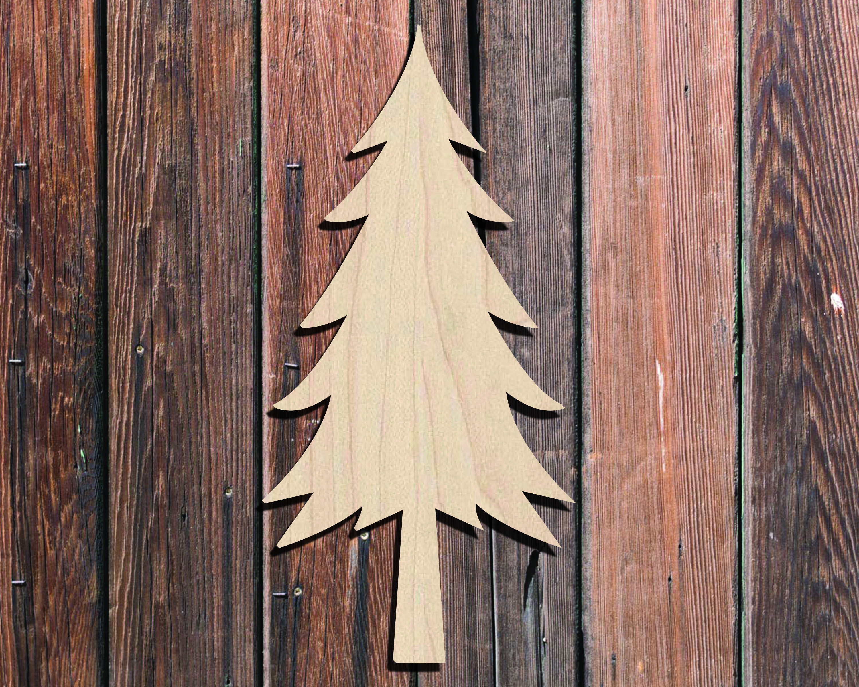Pine Tree Cutout Wood Cutouts Wood Crafts DIY Project Etsy