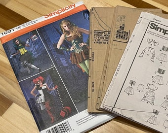 Misses DC Inspired Cosplay Halloween Costumes (3 Styles) - Sewing Pattern - Simplicity 1091 - Sizes 6-8-10-12-14