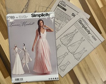 Misses Special Occassion Formal Bridesmaid Wedding Dress - Sewing Pattern - Simplicity 8289 / D0641 - Sizes 12-14-16-18-20