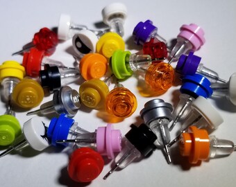 Brick Stud Earrings