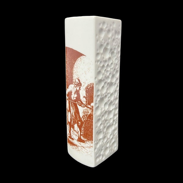 Winterling Exel. Puratos  Porzellan Vase  - TOP Zustand vintage Deko Keramik 1970er Jahre Bäcker Motiv