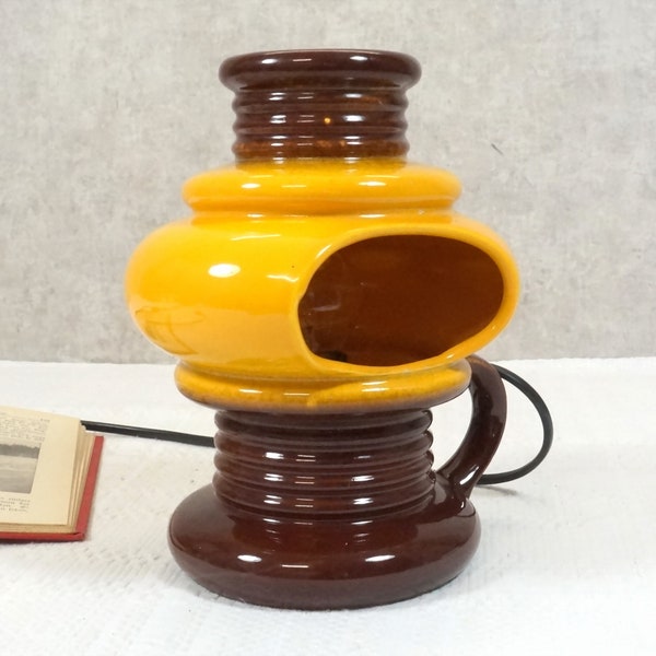 70er Jahre Lampe, Nachttischlampe, Tisch-Lampe, Leselampe - Keramik