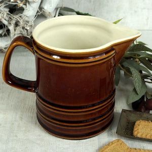 old milk jug vintage 60s ceramic kitchen jug jug jug country house farmhouse deco coffee pot teapot sauce Handmade