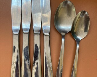 Oneida stainless steel flatware, twin star pattern