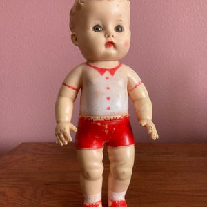 Vintage Sun Rubber Company Little Boy Doll