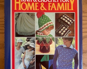 McCall’s Big Book of Knit and Crochet for Home and Family needlework book, hardcover, 1982