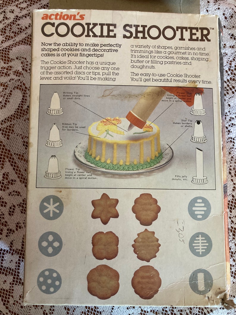 Actions Cookie Shooter, Vintage Etsy