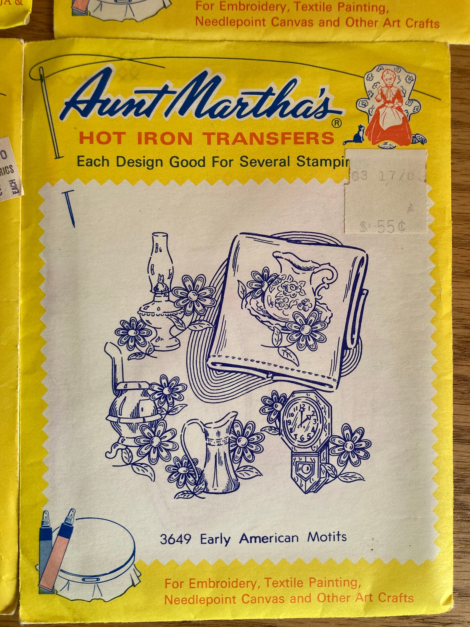 Set of 4 Aunt Marthas Hot Iron Transfers - Etsy