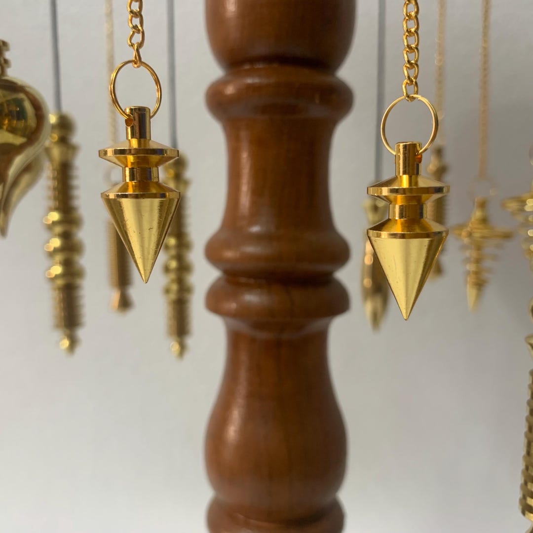 Precision Pendulum Precision Brass Pendulum – Classic Cone Design for Divination & Chakra ...