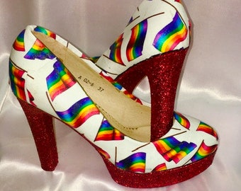 rainbow high heels uk