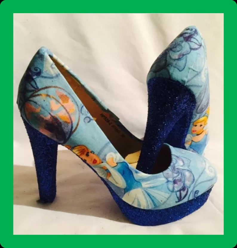 Disney Cinderella shoes / heels U.K. sizes 38 Etsy