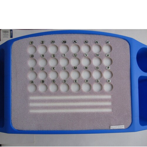 Lap Tray 32 Cups Pink Beading Mat 1 Cups Lettered AZ Etsy