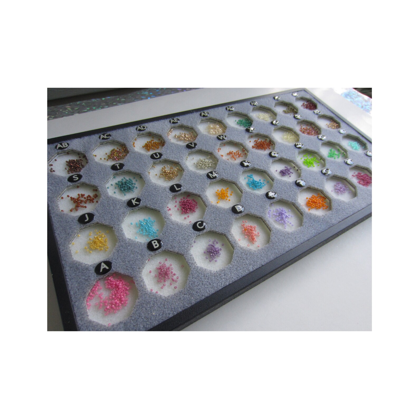 Beading Mat in Rigid Tray With 36 Octagonal Cups for 36 Etsy