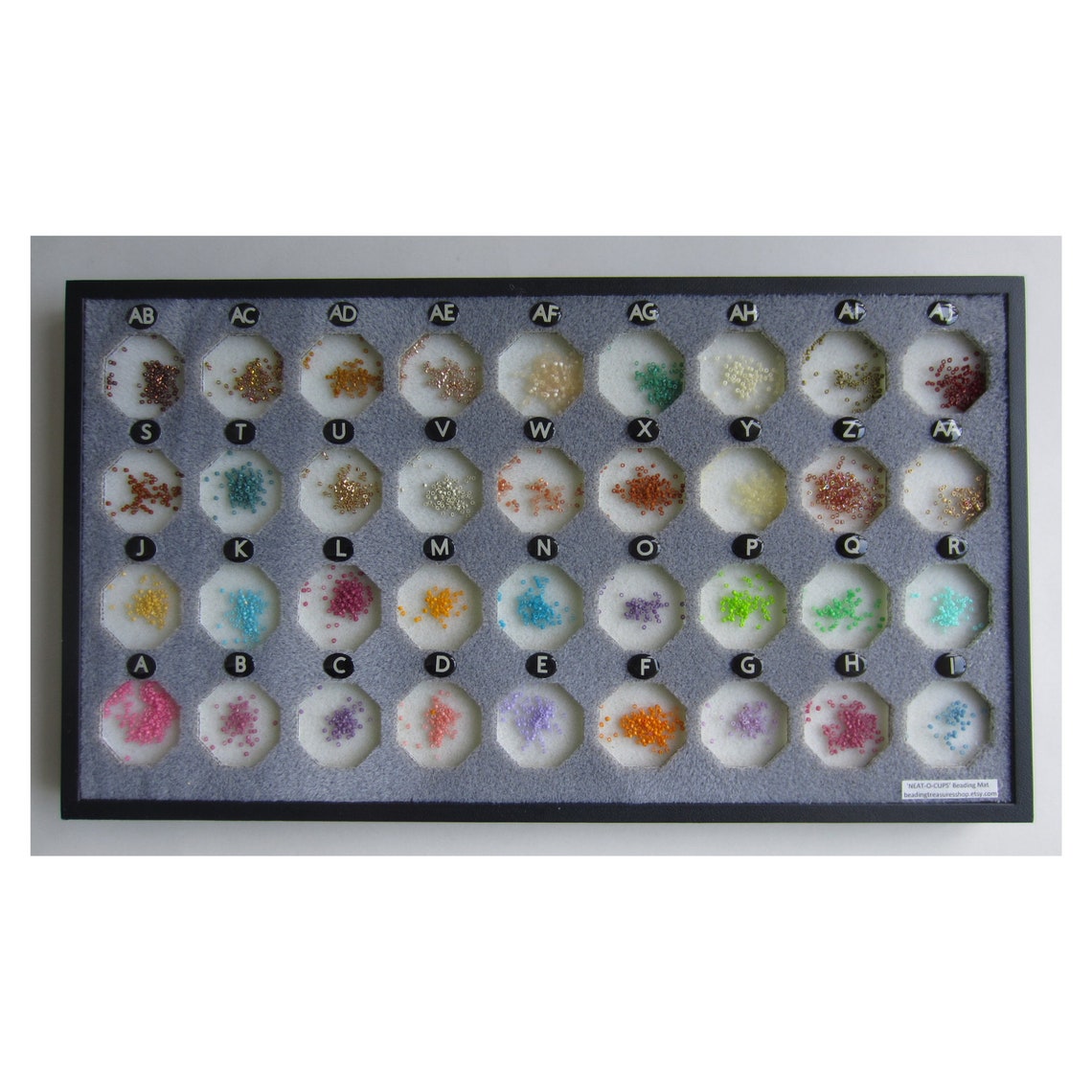Beading Mat in Rigid Tray With 36 Octagonal Cups for 36 Etsy UK
