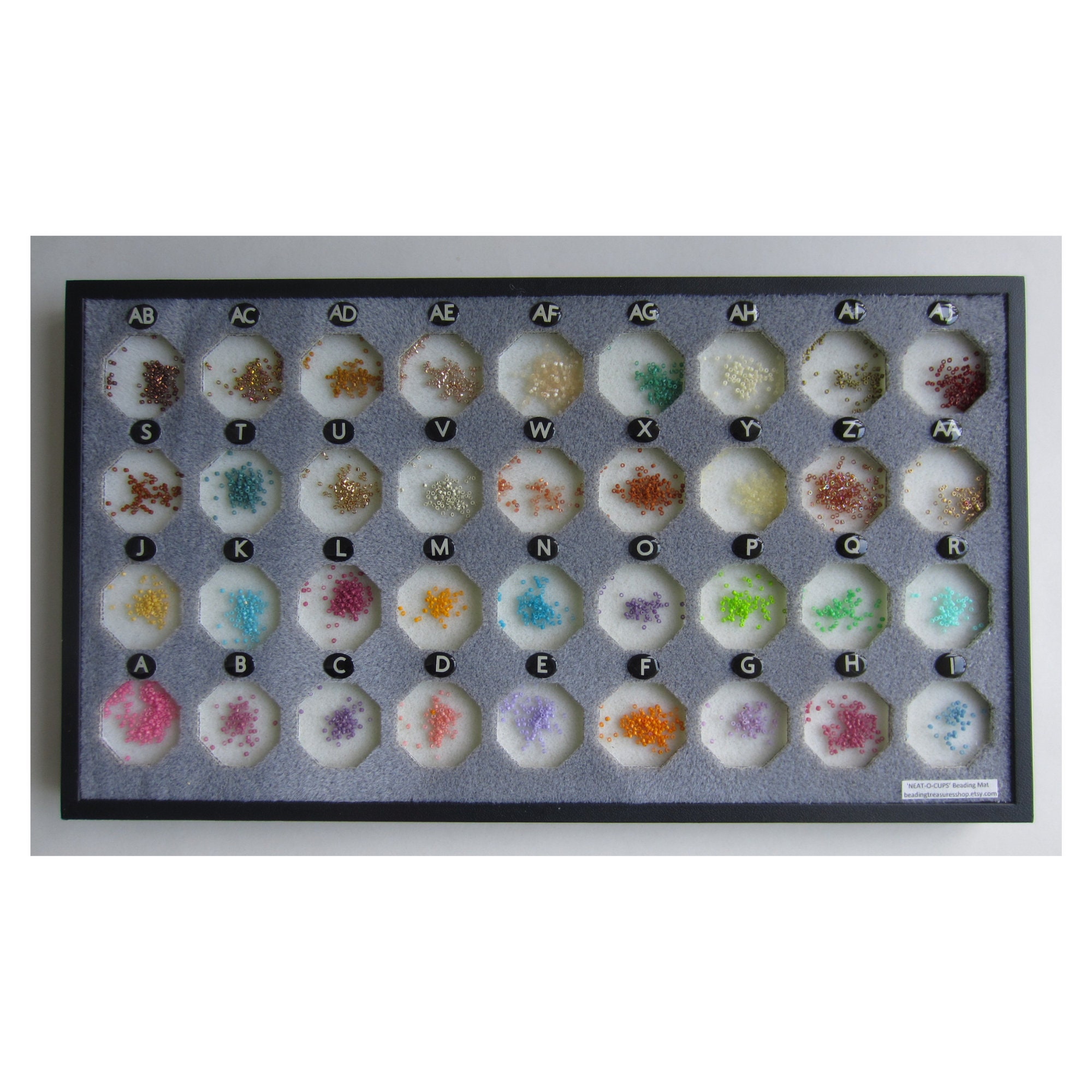 Beading Mat in Rigid Tray With 36 Octagonal Cups for 36 Etsy UK