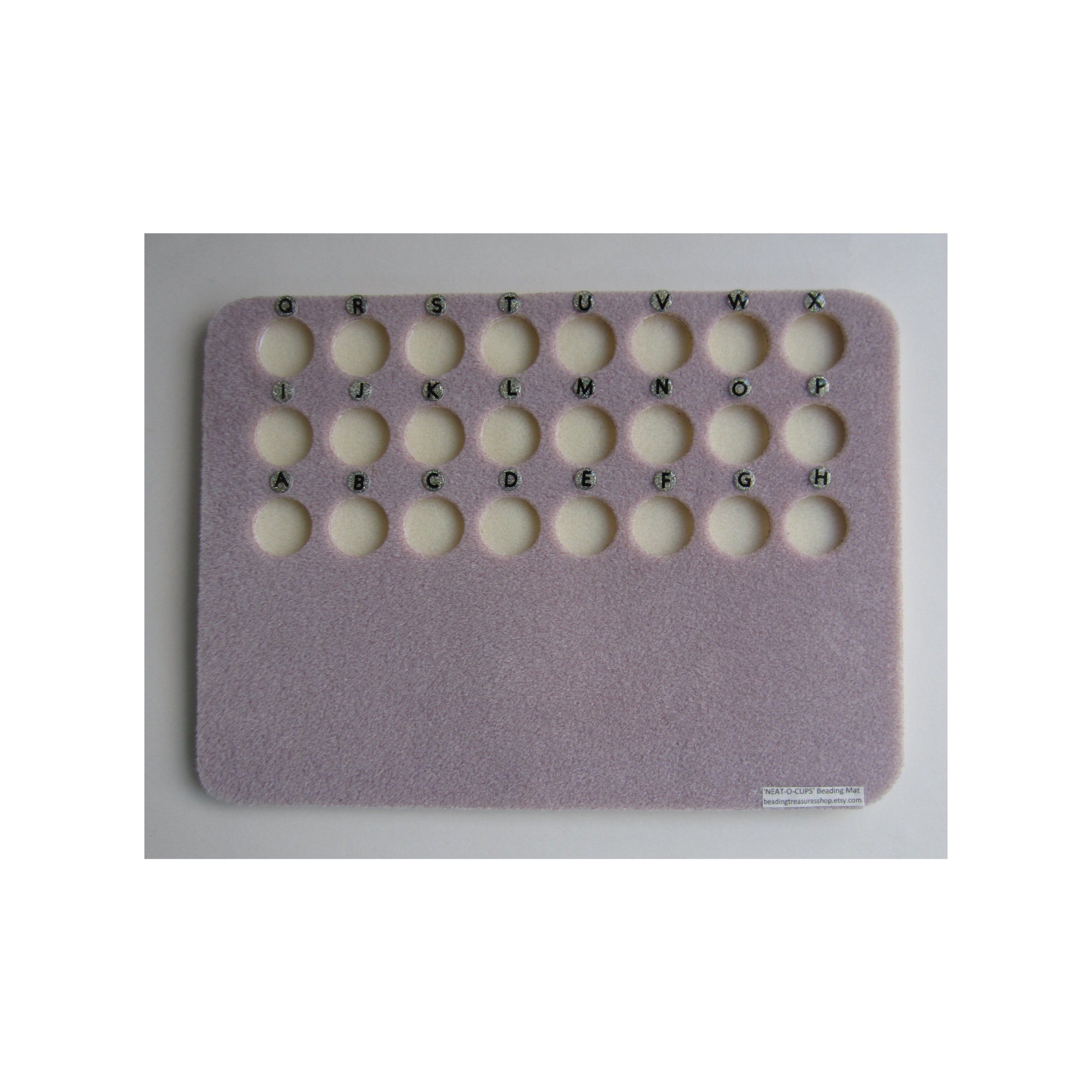 24 Cups Beading Mat Lettered AX NEATOCUPS Bead Organizer Etsy