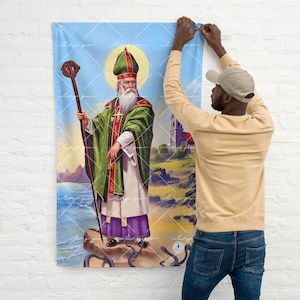 DAMBALLAH ceremony Flag | Danbala drapo seremoni | St Patrick