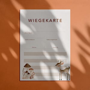 WIEGEKARTE IM REHDESIGN: Eine besondere Erinnerung für Hebammen und stolze Eltern!