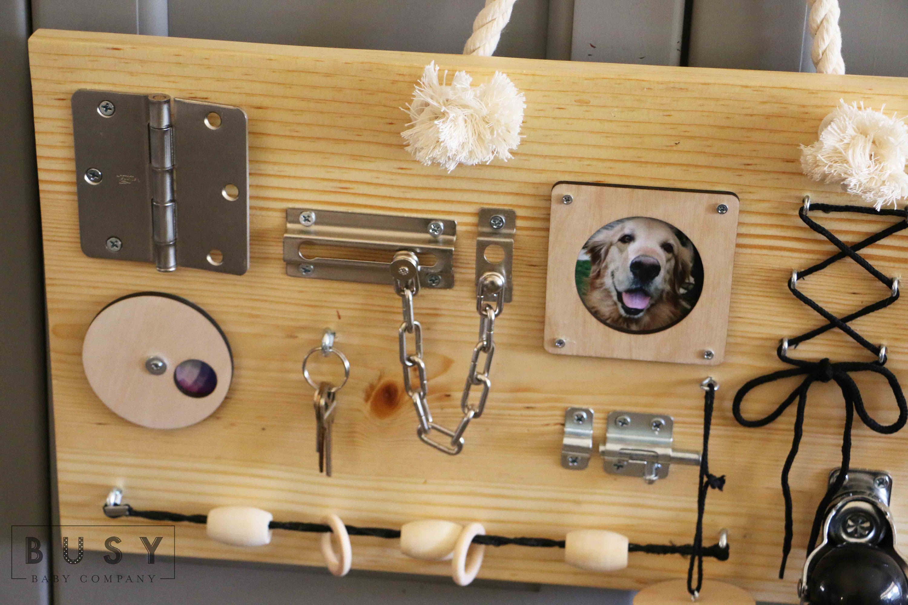 Wood Activity Busy Board with Latches Locks Keys for Etsy