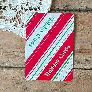 Vintage Playing Card, Holiday Ephemera, Christmas Playing Cards, Swap Cards, Junk Journal Supplies, Journal Cards, Mixed Media Art Journal