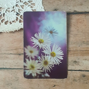 Vintage Playing Card, Junk Journal Element, Journal Card, Retro Floral Ephemera, Card Swap, Nature Journal, Mixed Media Collage, Retro Image