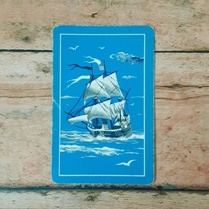 Vintage Playing Cards, Junk Journal Supplies, Pen Pal Supplies, Paper Crafting Supplies, Retro Ephemera, Vintage Ship Cards, Card Swap, Glue