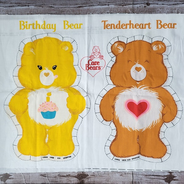 Vintage Care Bears, Sew n Stuff Care Bears Pillow, Funshine Bear, 80s Character, Care Bear Pattern, Vintage Pillow, American Greetings, Rare