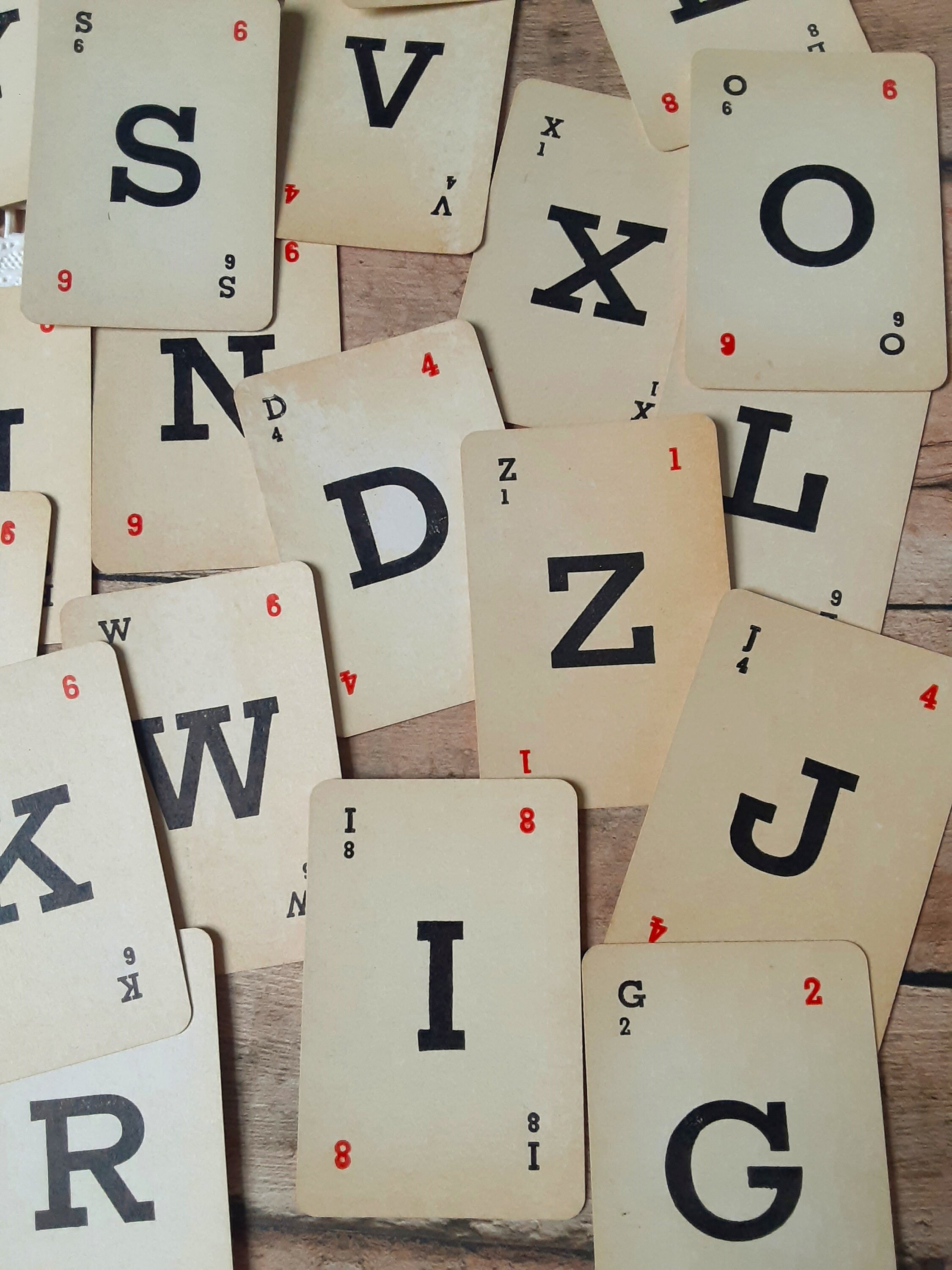 Vintage Crossword Game Card MINI You Choose Retro Ephemera Etsy