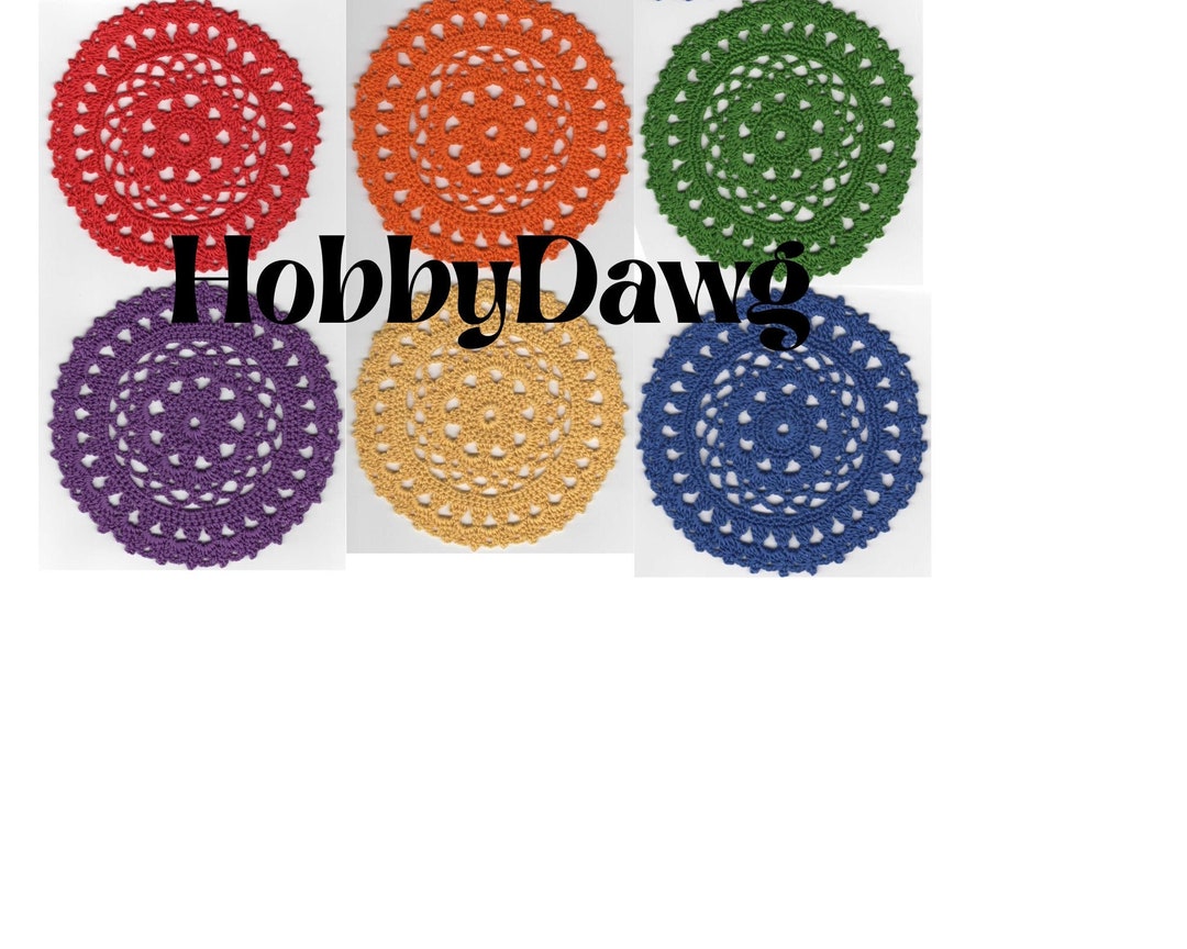 Colorful Doilies, Digital Download, Junk Journal Supplies, Mixed Media ...