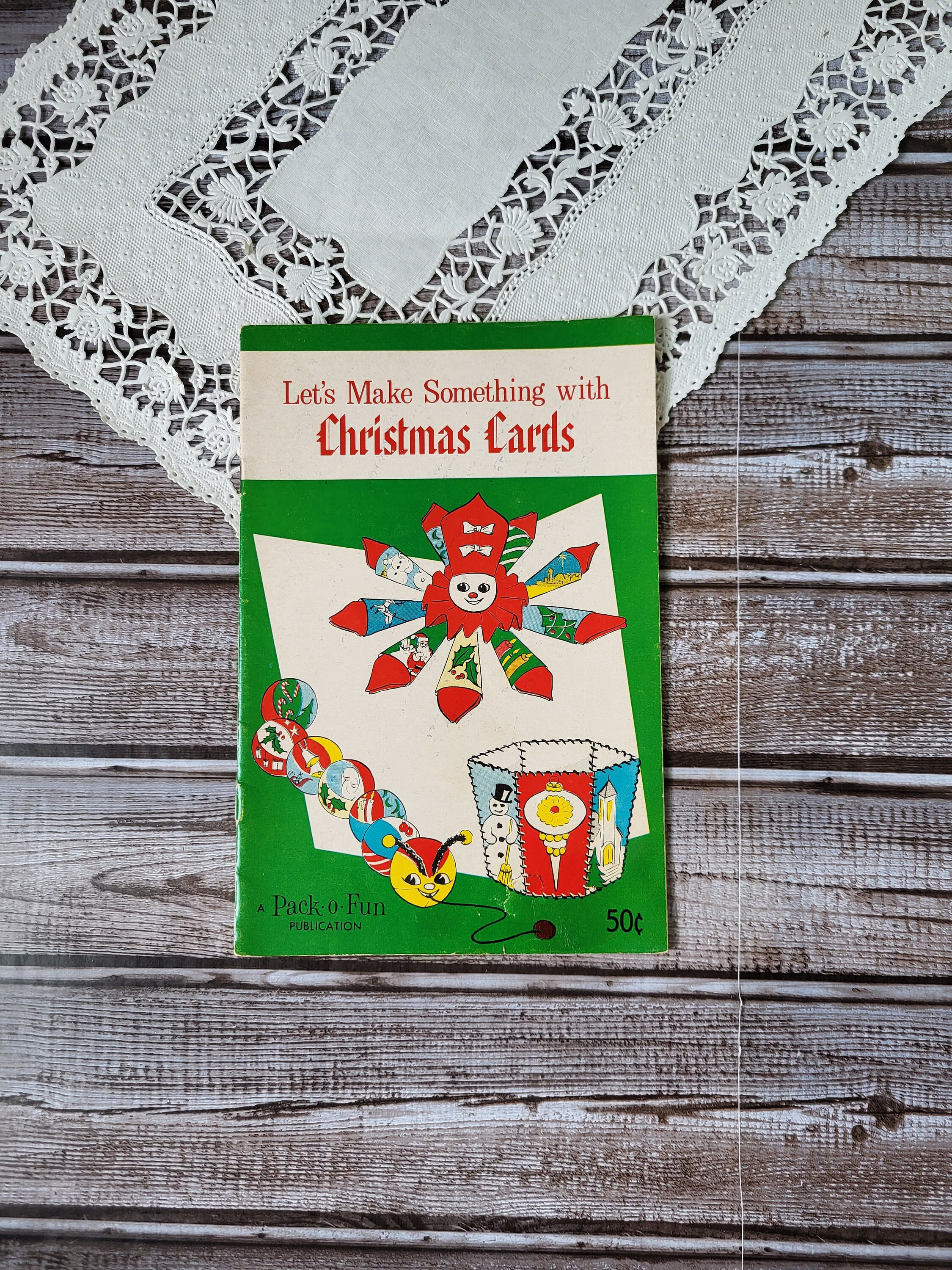 Vintage Christmas Craft Book Let's Make Something From Etsy