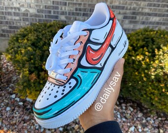 Custom Cartoon Air Force 1 | Etsy