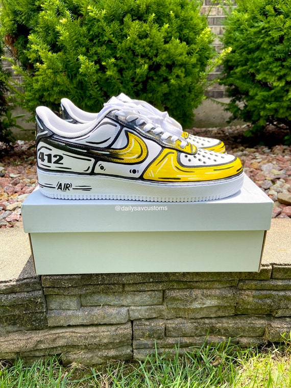 Custom paint nike air force 1 af1 cartoon style by Michelleecheve