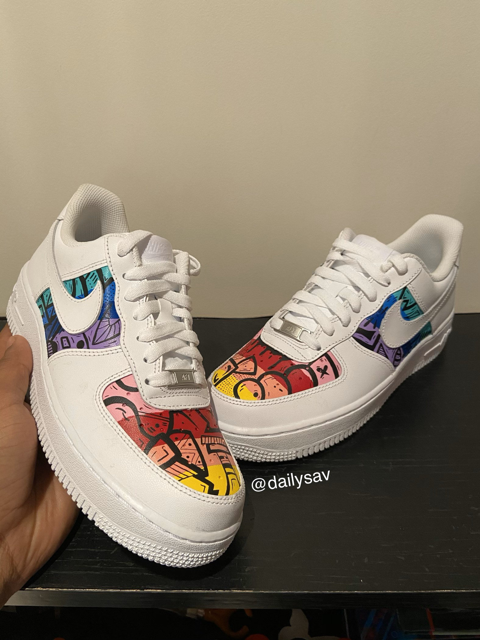 Cartoon Drip Custom Nike Air Force 1 – Lilaccustom