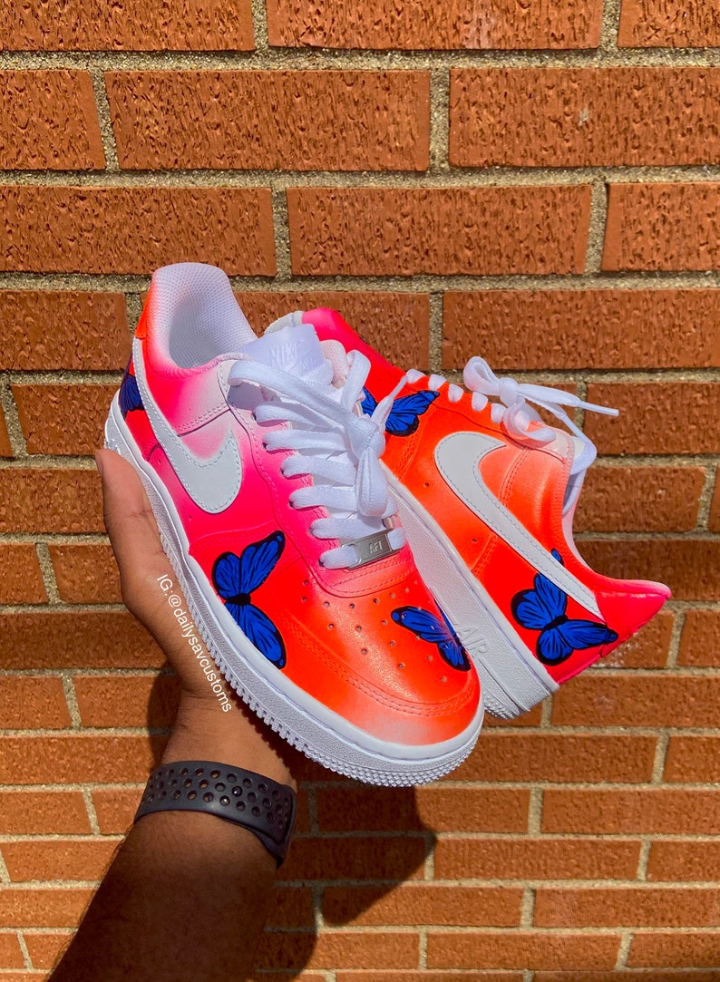 custom butterfly air force 1